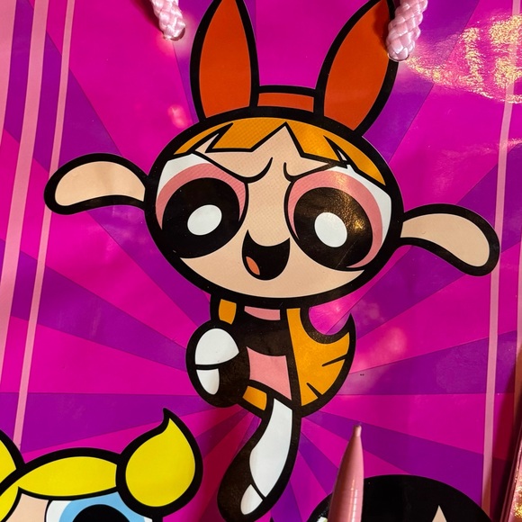 Vintage Power Puff Girls American Greetings Gift Bags X 4 Cartoon Network Y2K - Picture 6 of 6